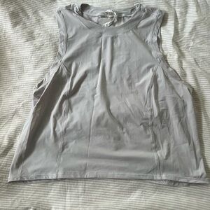 lululemon athletica Light Gray/Purple Cropped Tank